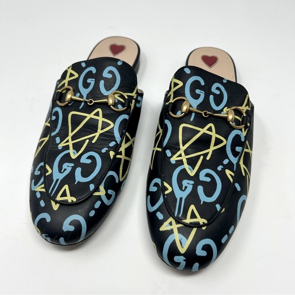 Gucci Ghost Princetown Horsebit Mules EU 39.5 - Picture 1 of 12